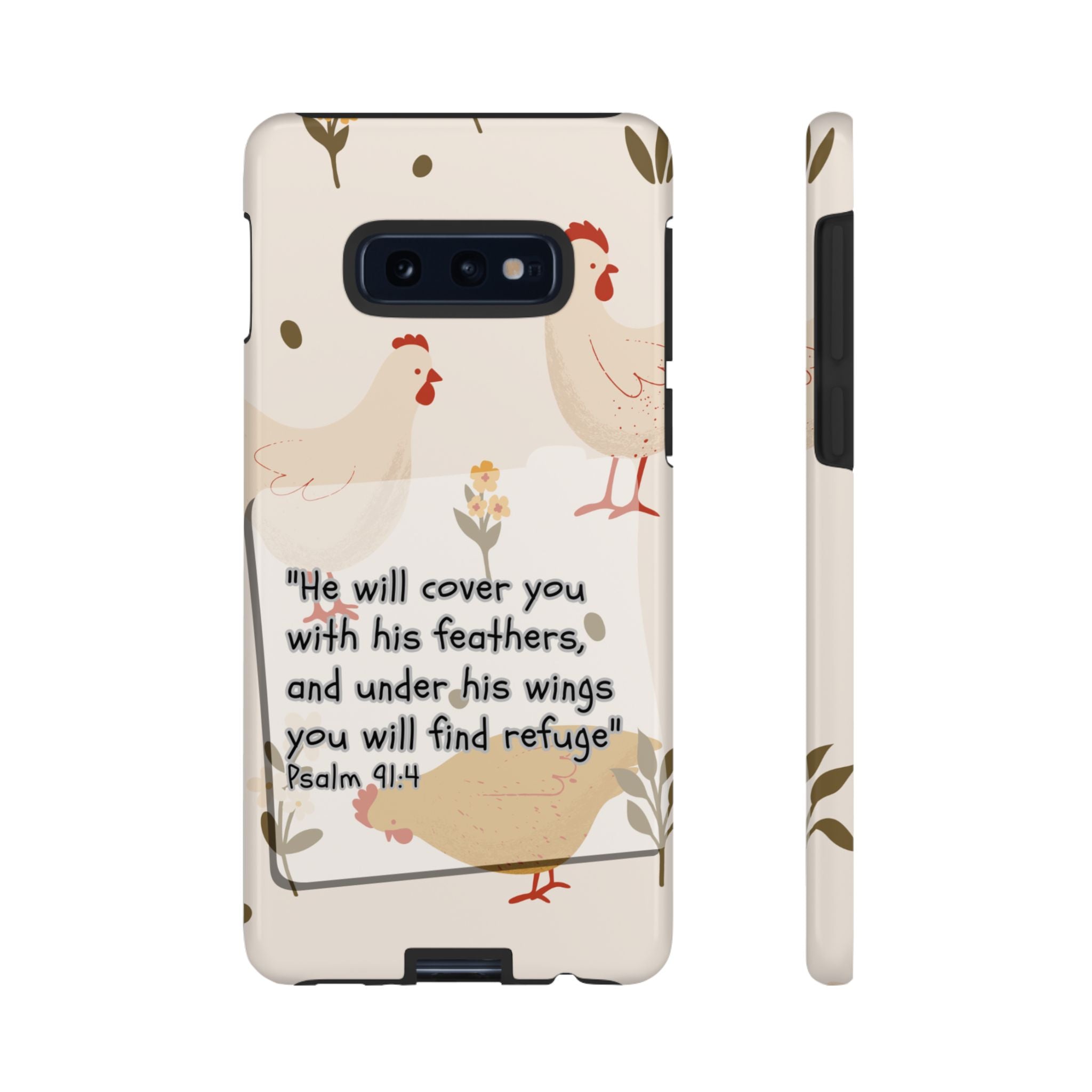 Psalm 91:4 Chicken Phone Case