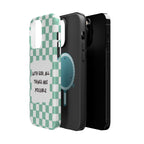 'With God' Checkered Phone Case