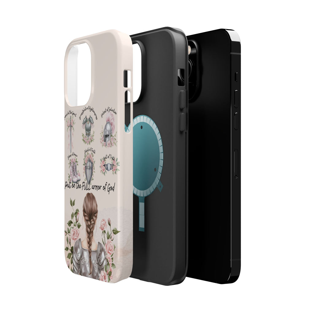 Armor of God (brown hair) phone case