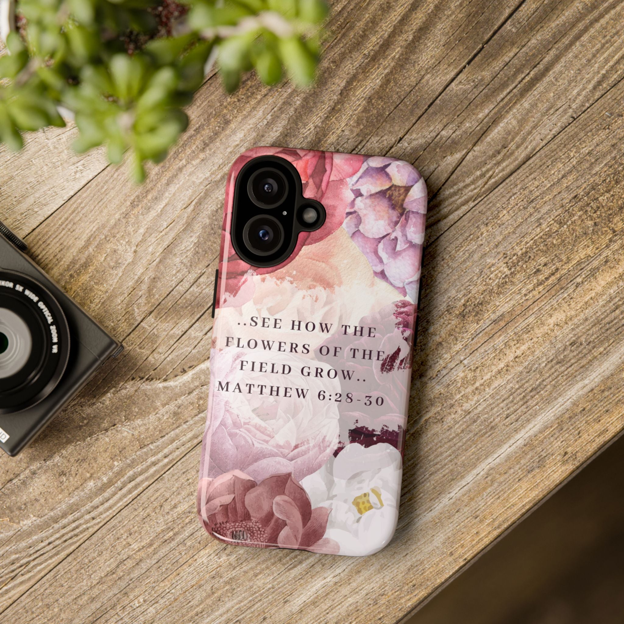 Matthew 6:28 Floral Samsung/Android Phone Case