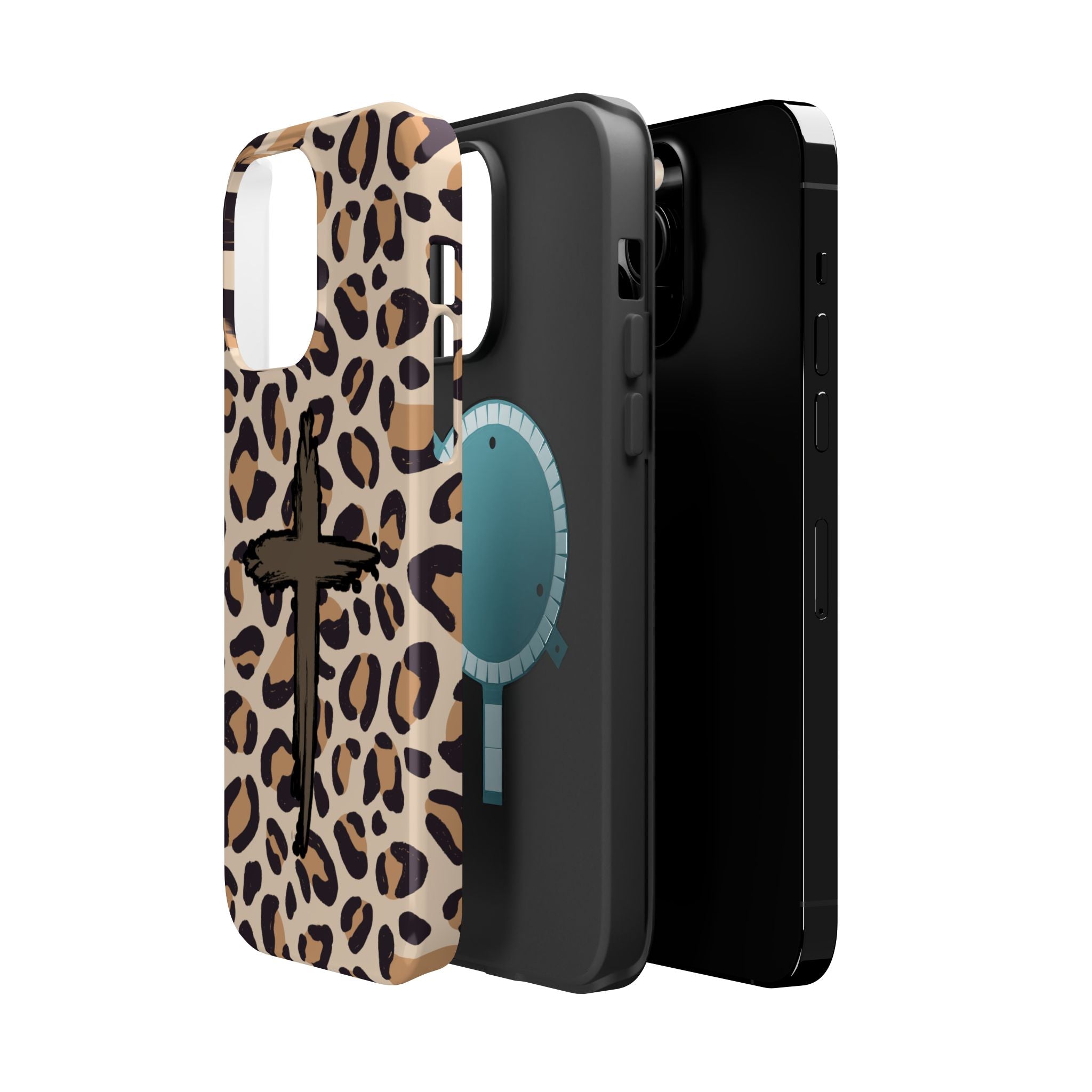 Rugged Cross Leopard Phone case