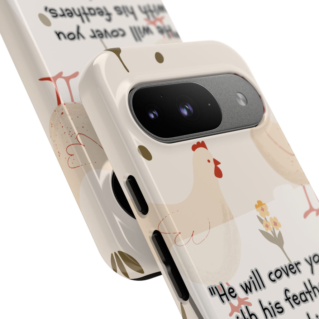 Psalm 91:4 Chicken Phone Case