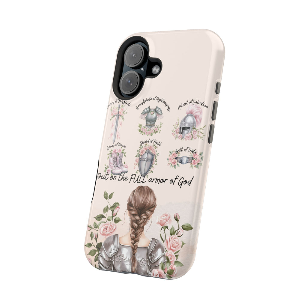 Armor of God (brown hair) phone case