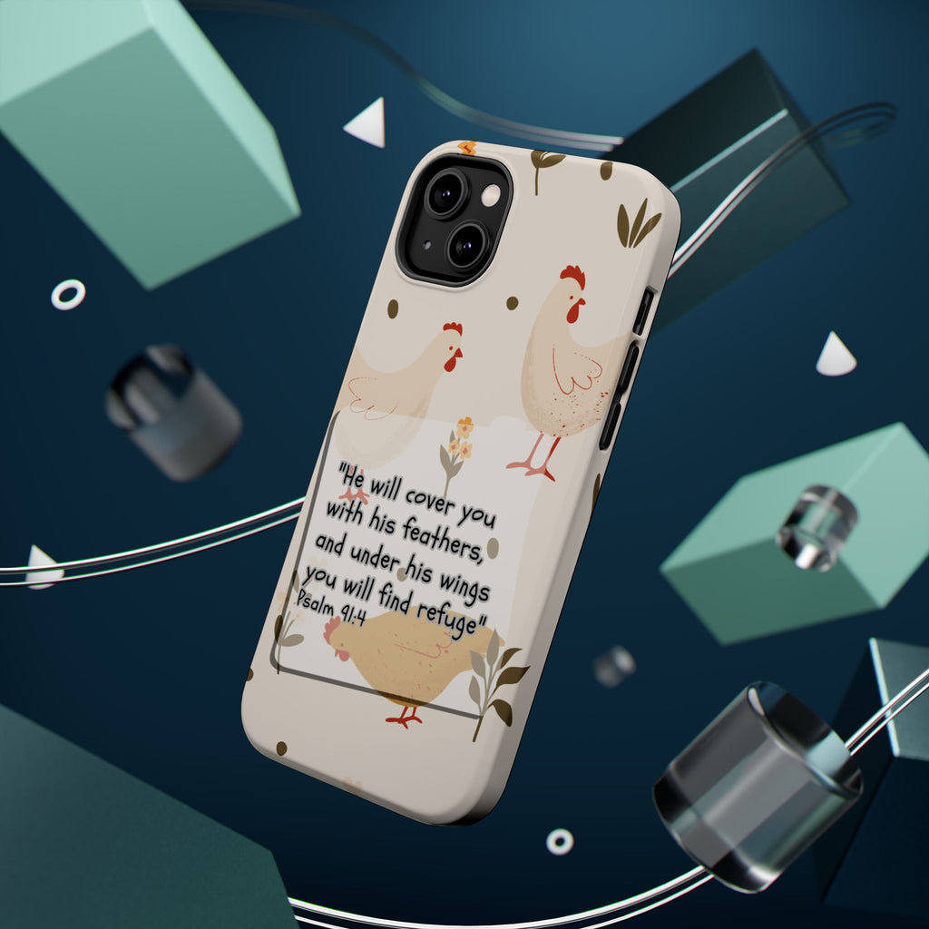 Psalm 91:4 Chicken Phone Case
