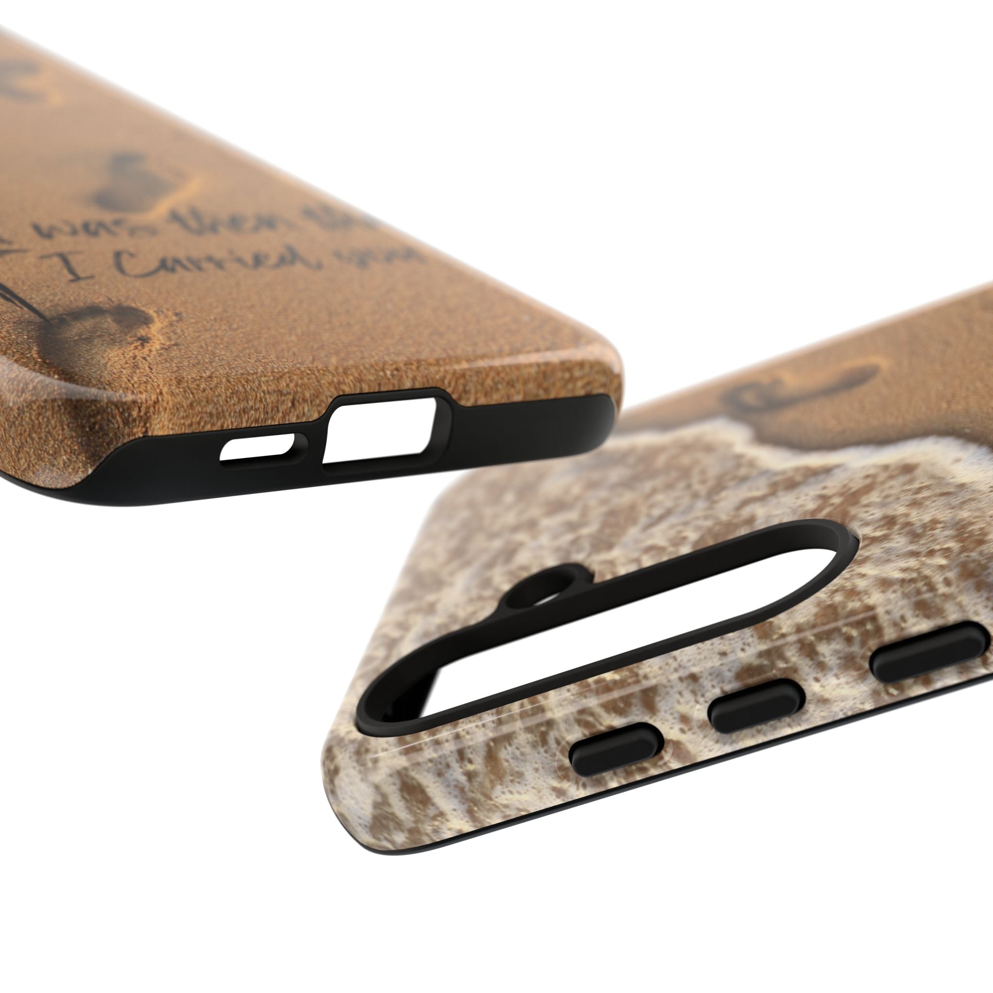 Footprints in the sand phone case