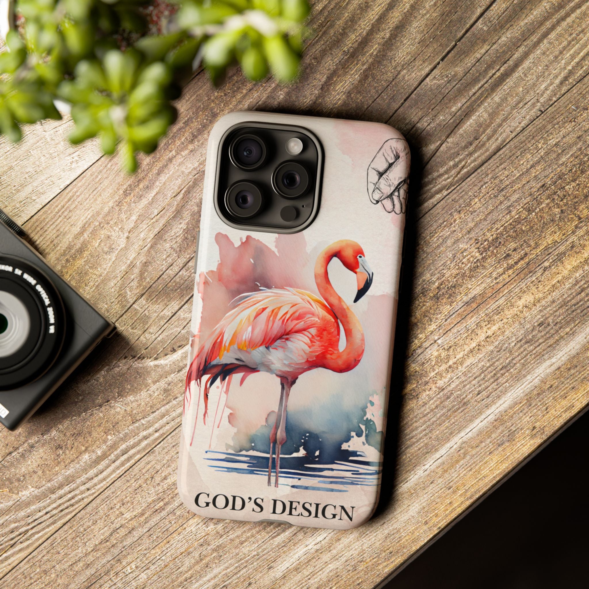 God’s Design Pink Flamingo Case