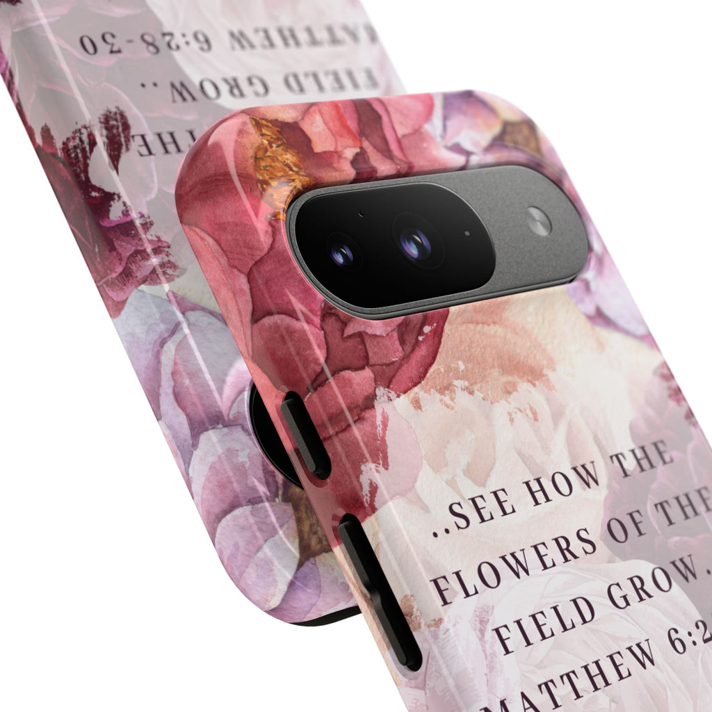 Matthew 6:28 Floral Samsung/Android Phone Case