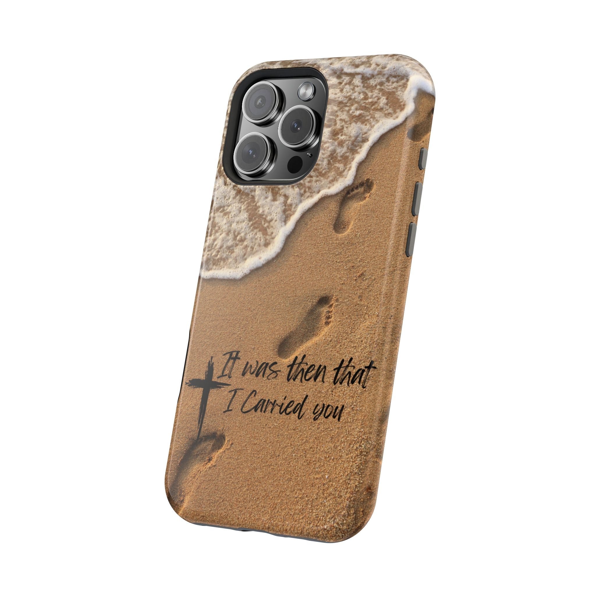 Footprints in the sand MagSafe Phone Case