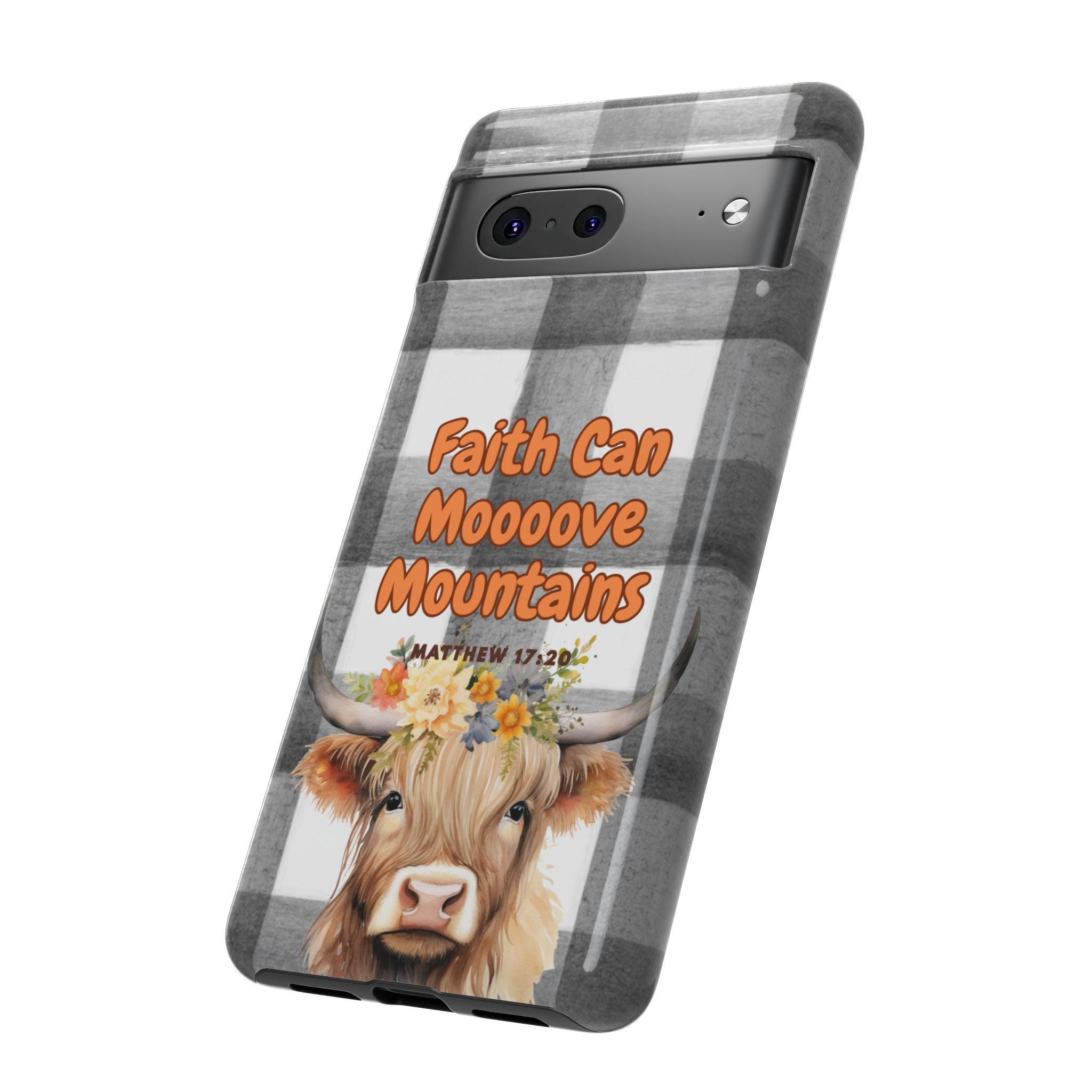 Faith Can Mooooove Mountains Phone Case