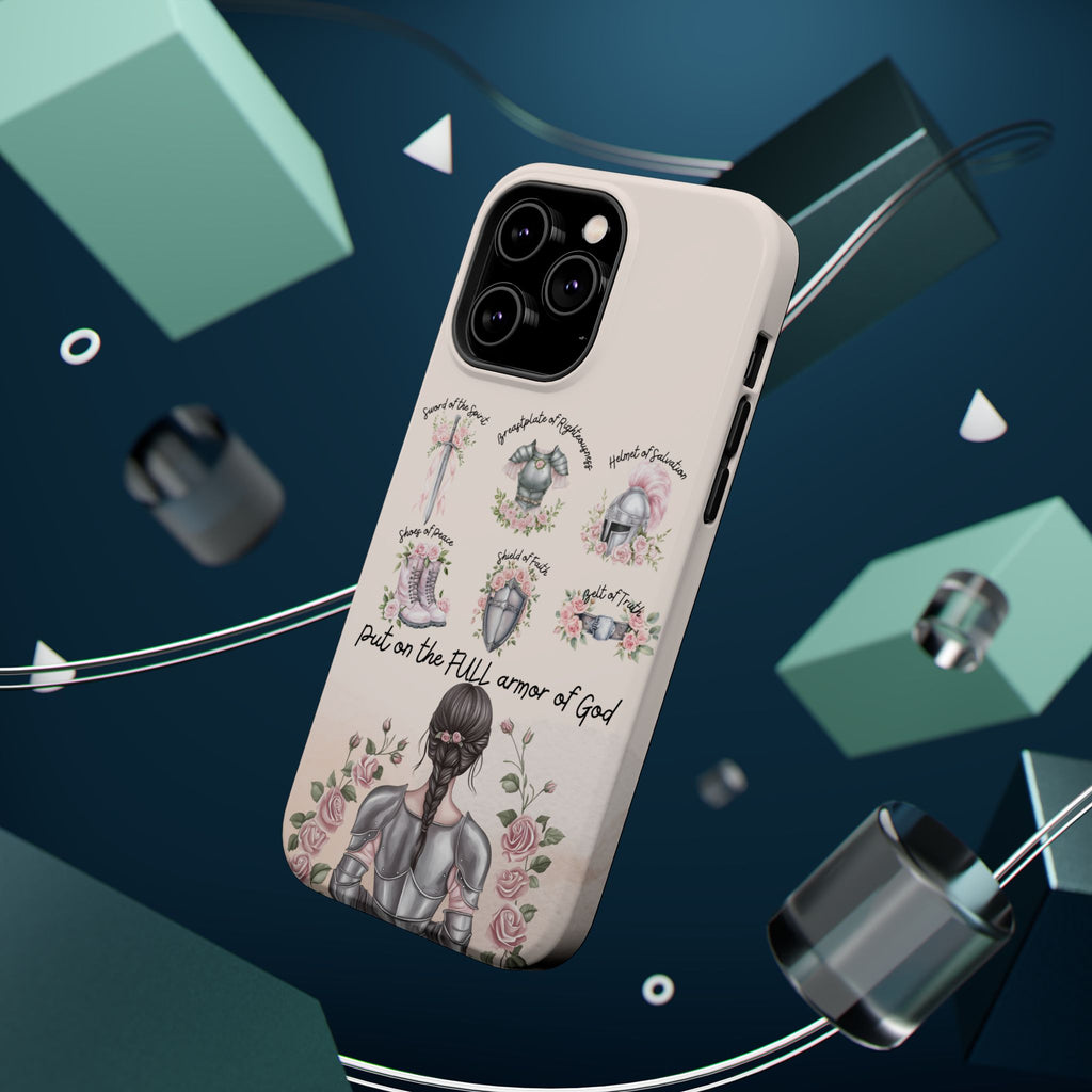 Armor of God Phone Case (dark hair, light skinned woman)