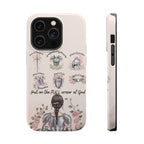 Armor of God Phone Case (dark hair, light skinned woman)