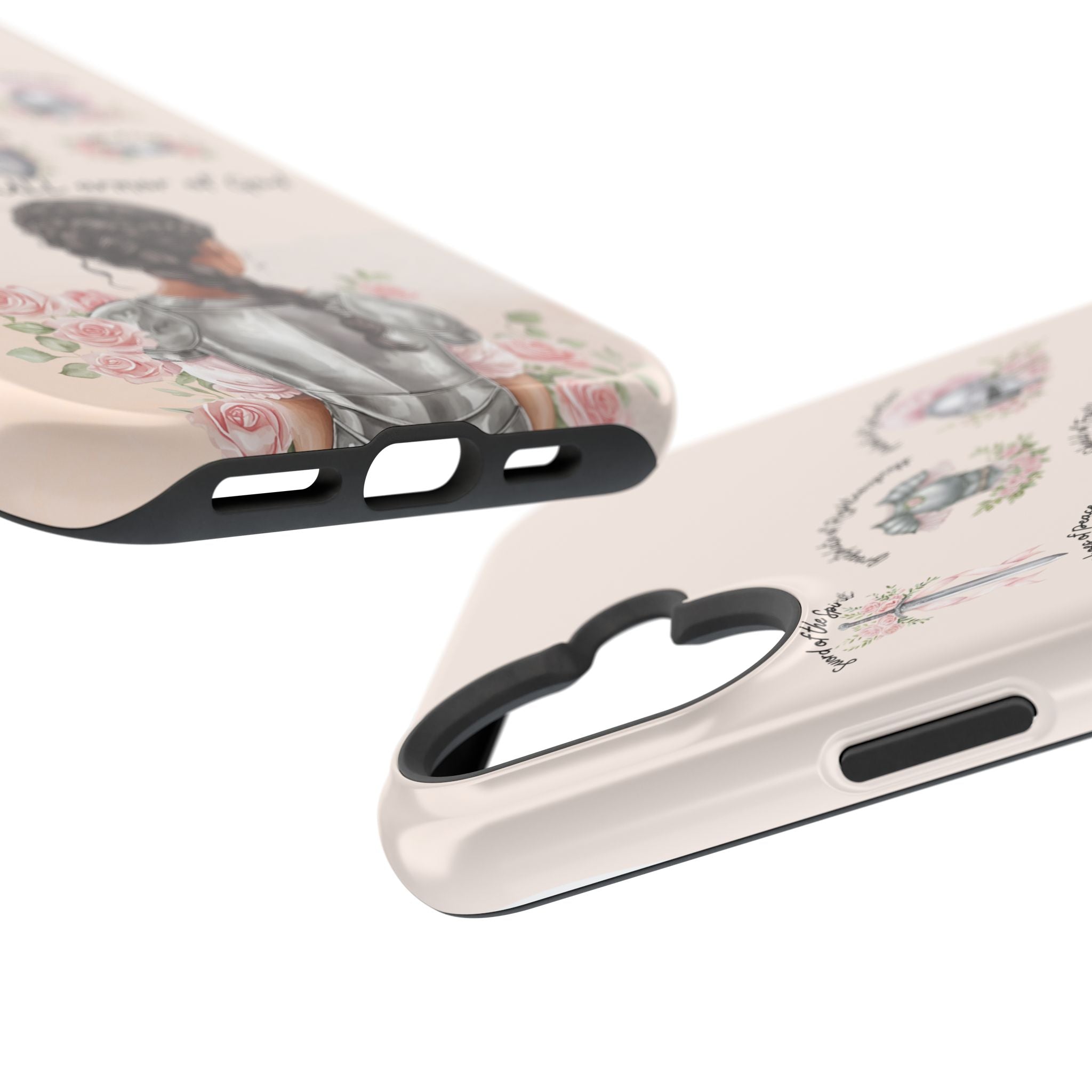 Armor of God (Dark haired woman) phone case