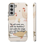Psalm 91:4 Chicken Phone Case