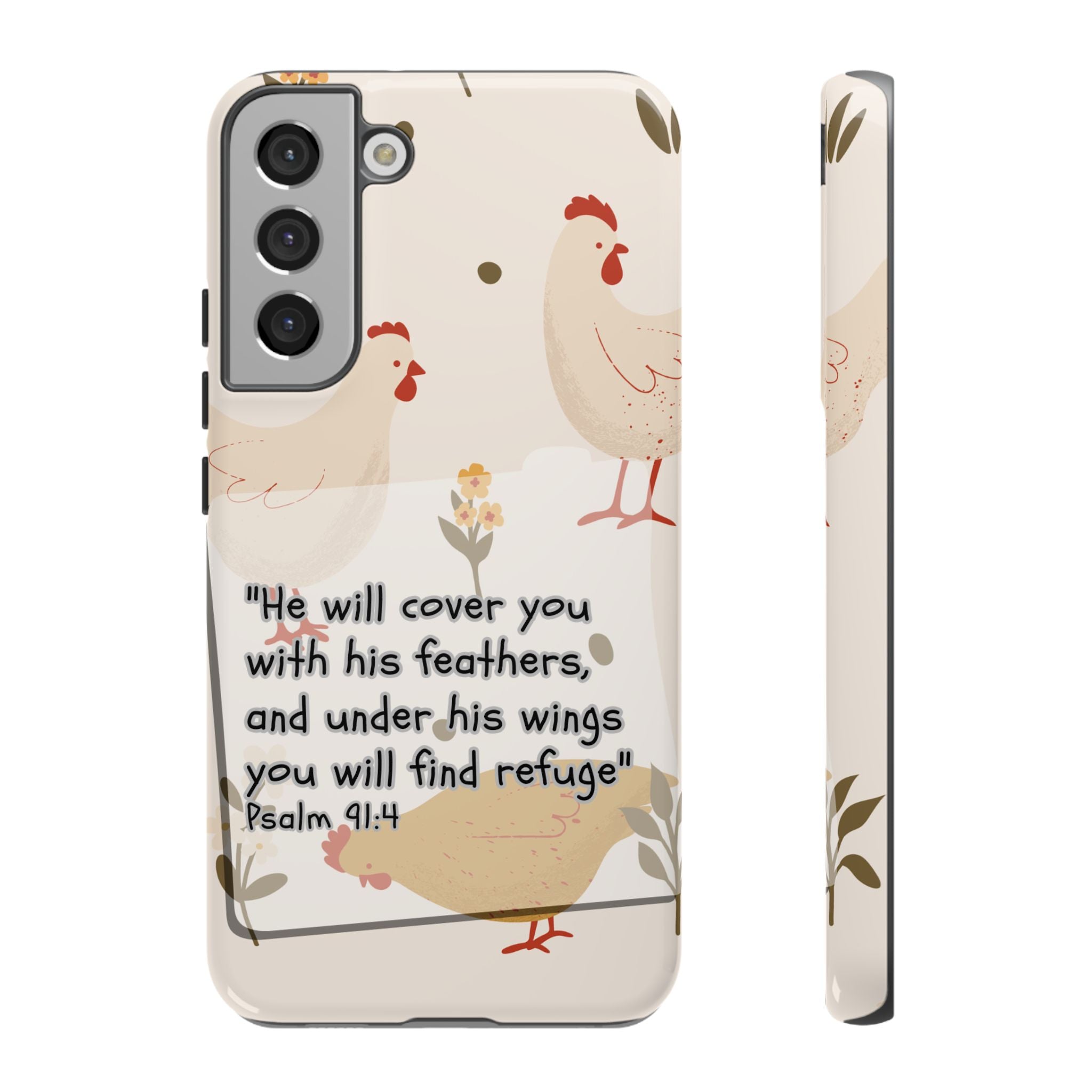 Psalm 91:4 Chicken Phone Case