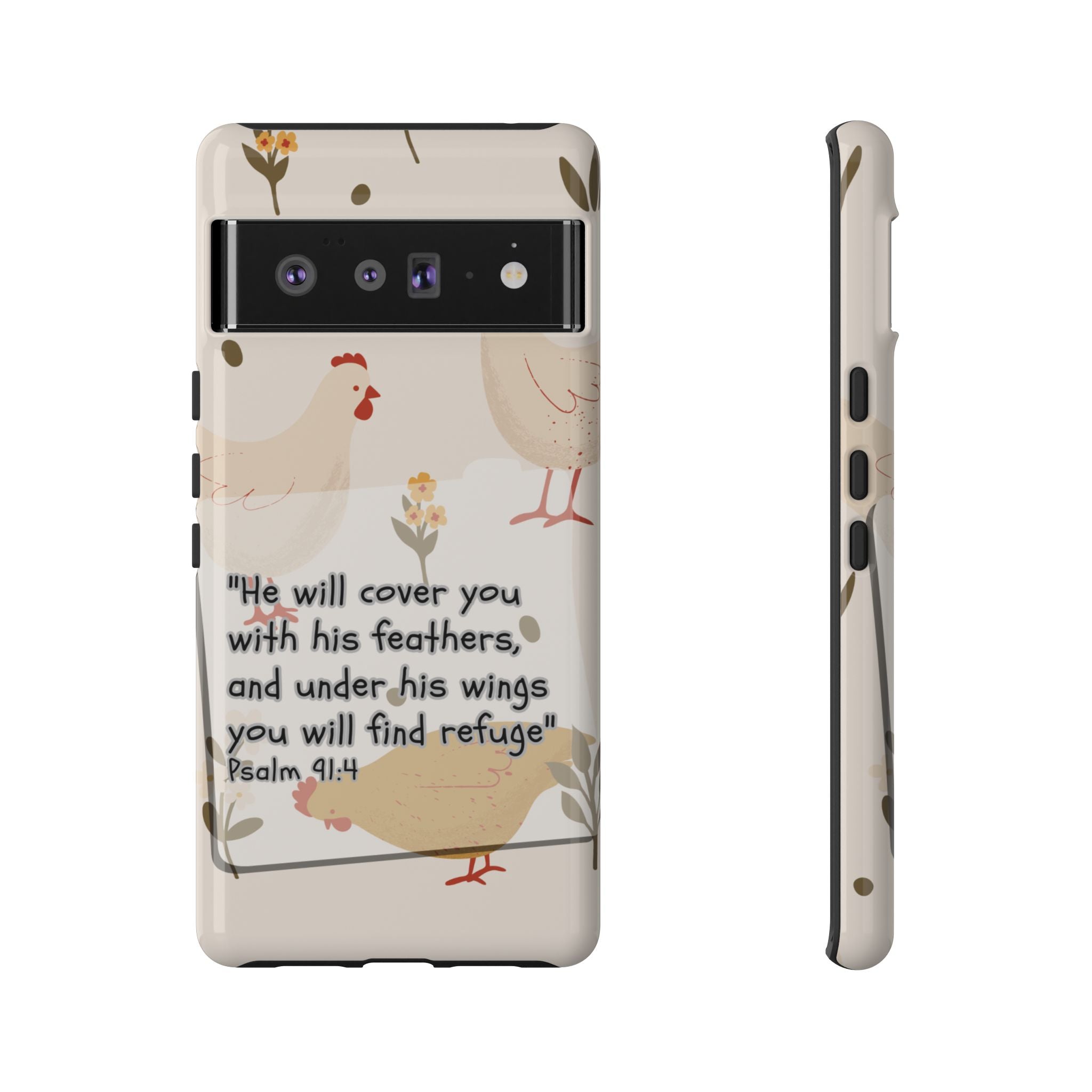 Psalm 91:4 Chicken Phone Case