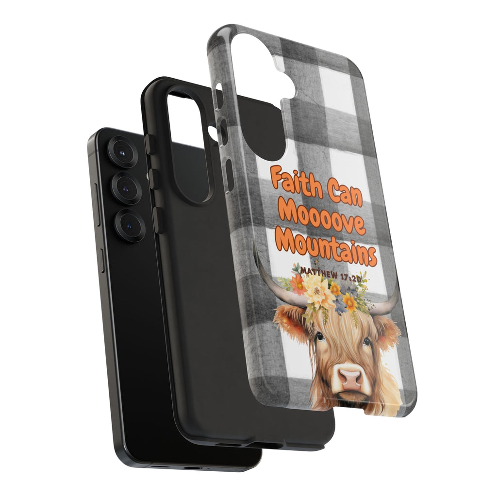 Faith Can Mooooove Mountains Phone Case