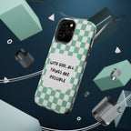 'With God' Checkered Phone Case