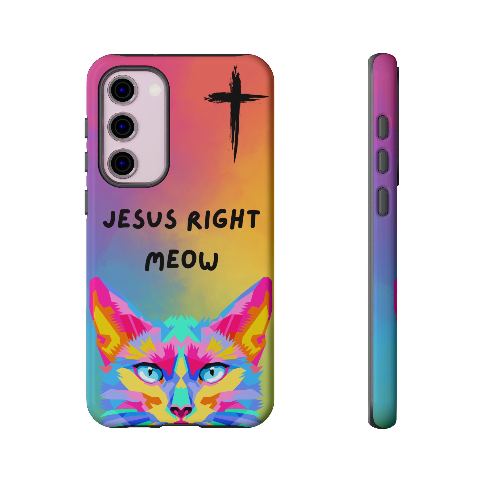 Jesus Right Meow Non MagSafe Phone Case