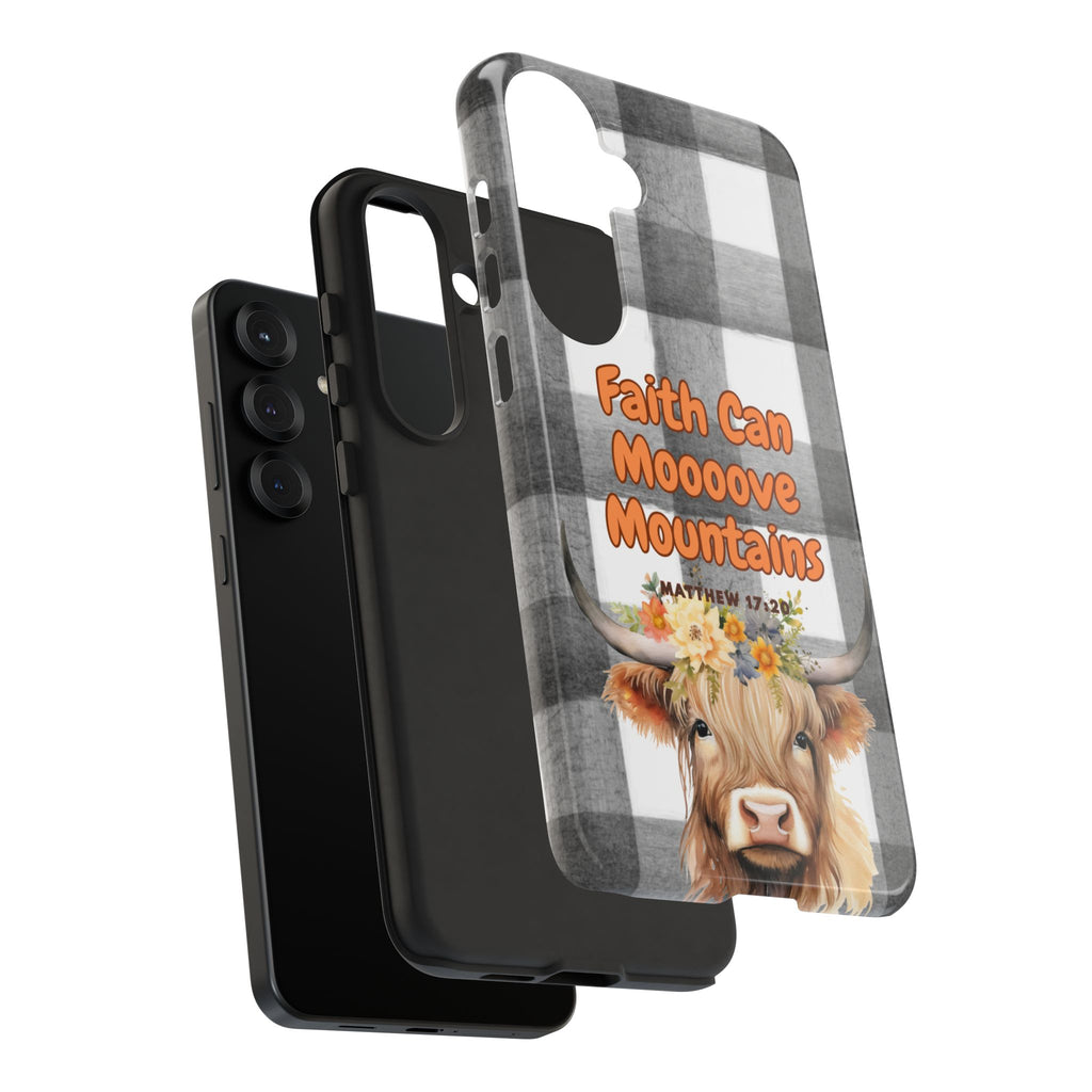 Faith Can Mooooove Mountains Phone Case