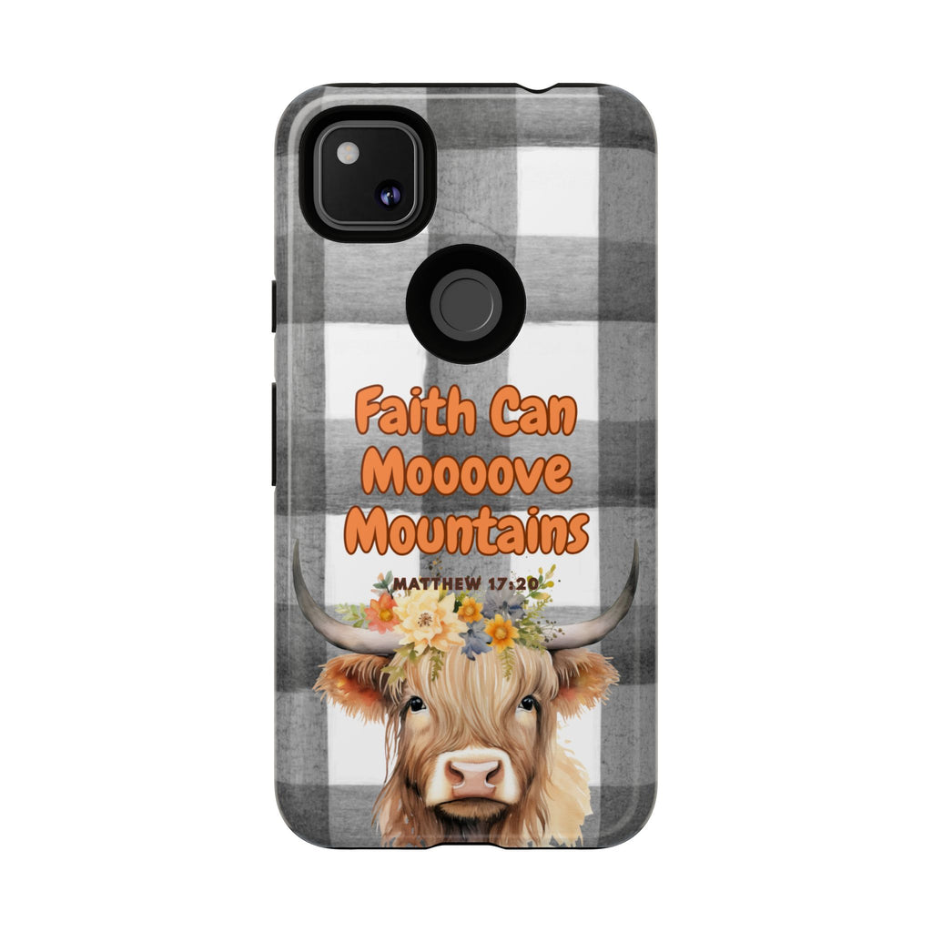 Faith Can Mooooove Mountains Phone Case