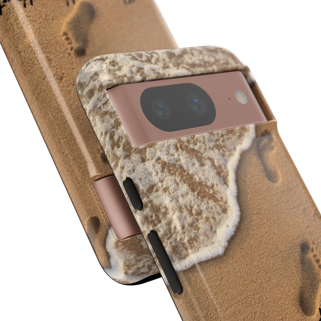 Footprints in the sand phone case