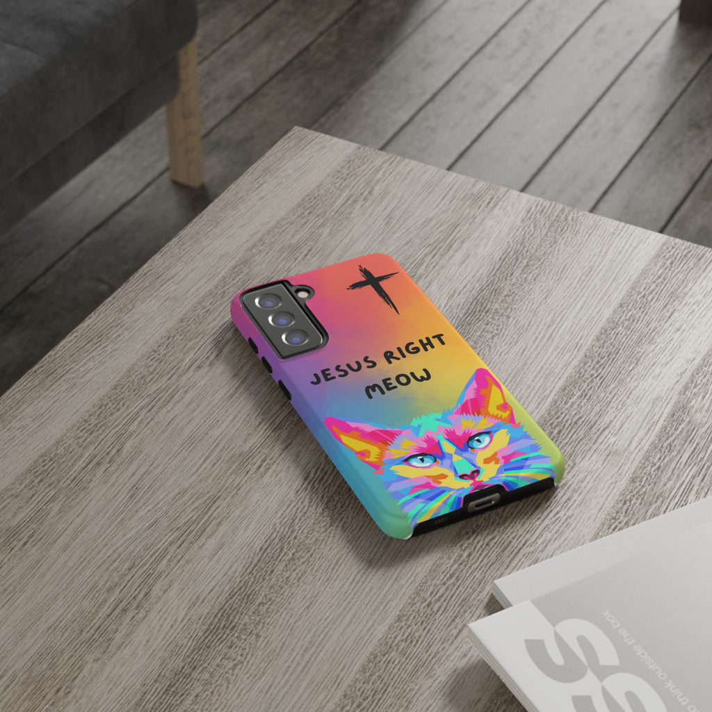 Jesus Right Meow Non MagSafe Phone Case