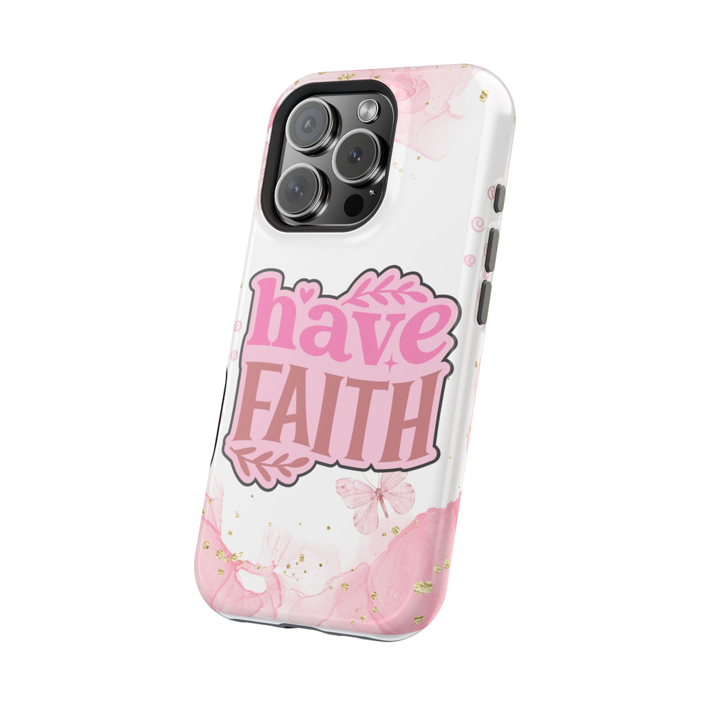 Have Faith Pink Butterfly Phone Case