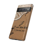 Footprints in the sand phone case