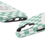 'With God' Checkered Phone Case