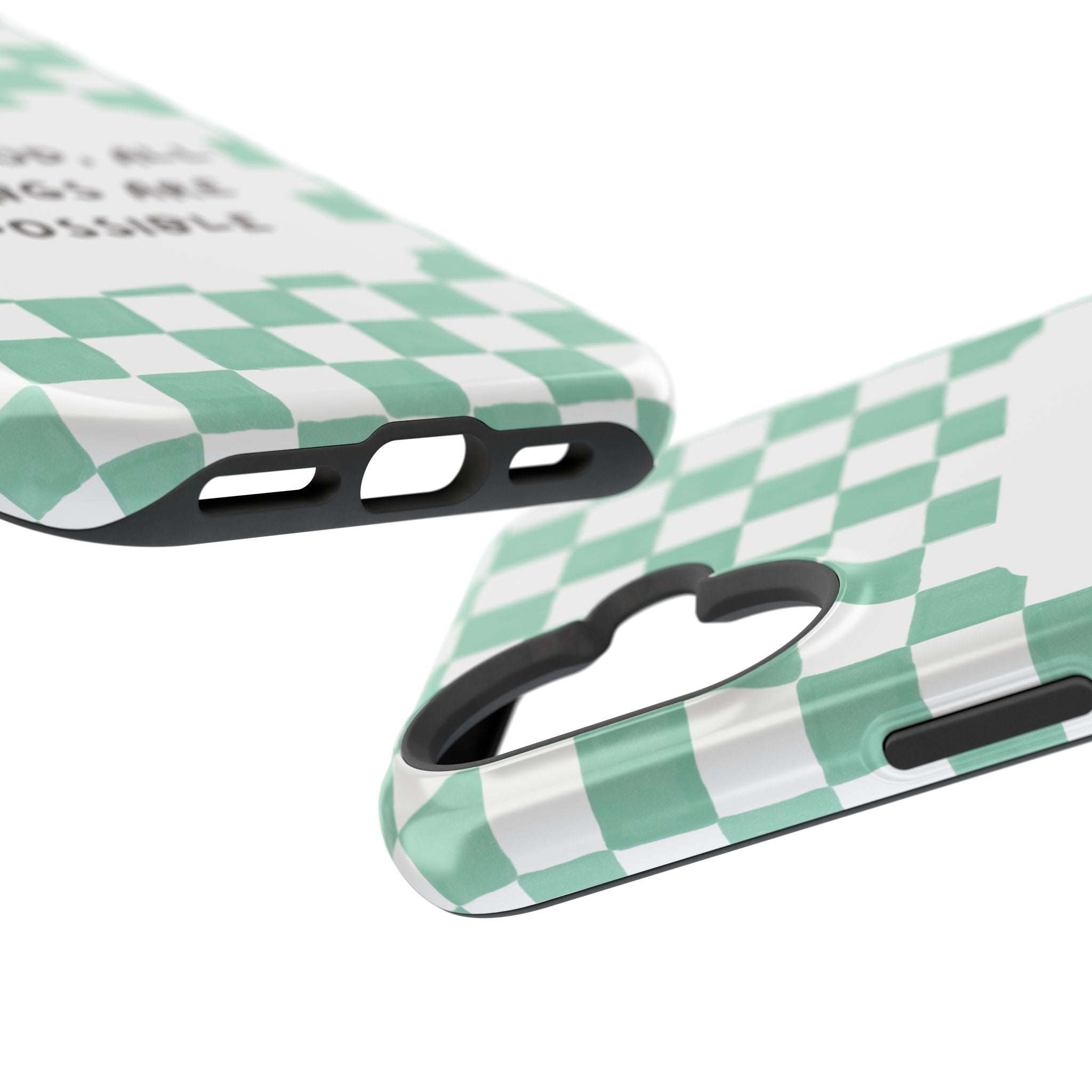 'With God' Checkered Phone Case