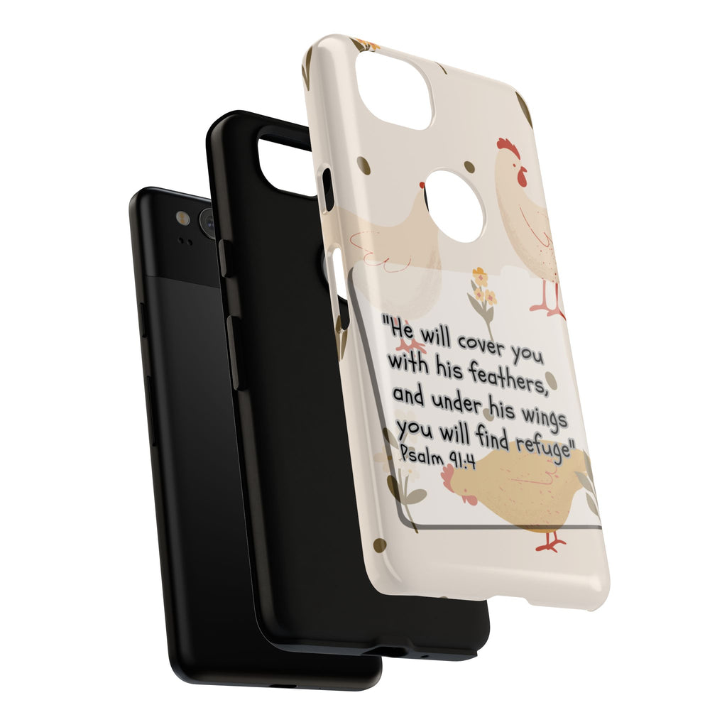 Psalm 91:4 Chicken Phone Case