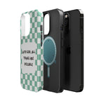 'With God' Checkered Phone Case