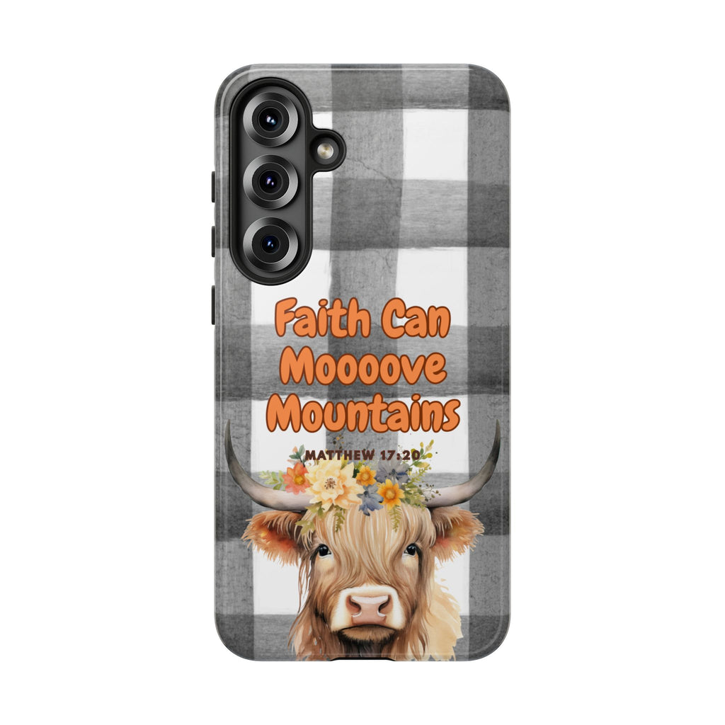 Faith Can Mooooove Mountains Phone Case