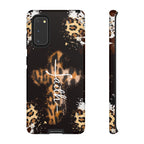Faith Leopard Cross Non MagSafe Phone Case