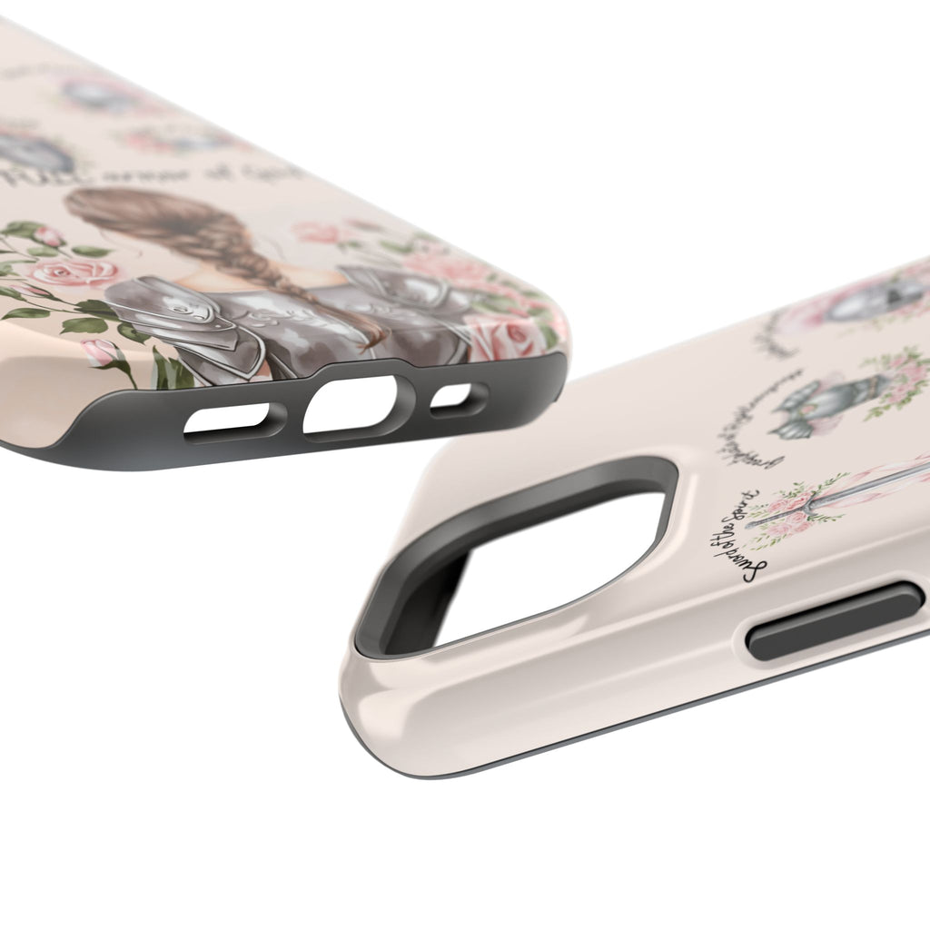 Armor of God (brown hair) phone case