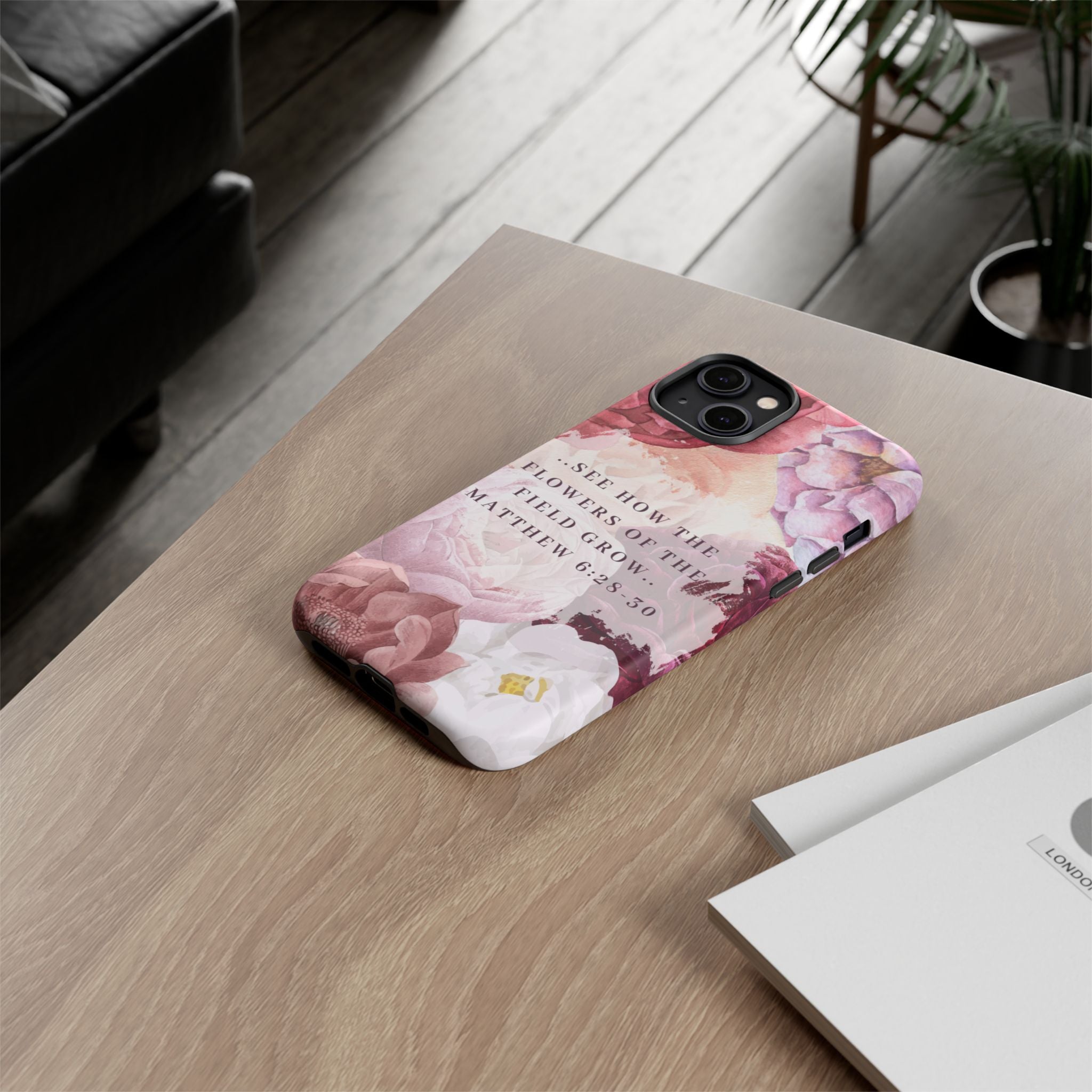 Matthew 6:28 Floral Samsung/Android Phone Case