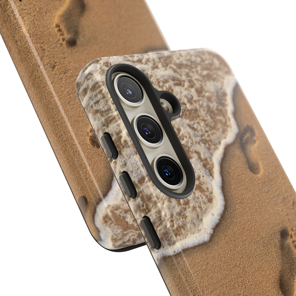 Footprints in the sand phone case