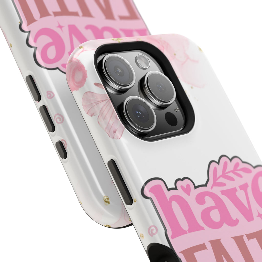 Have Faith Pink Butterfly Phone Case
