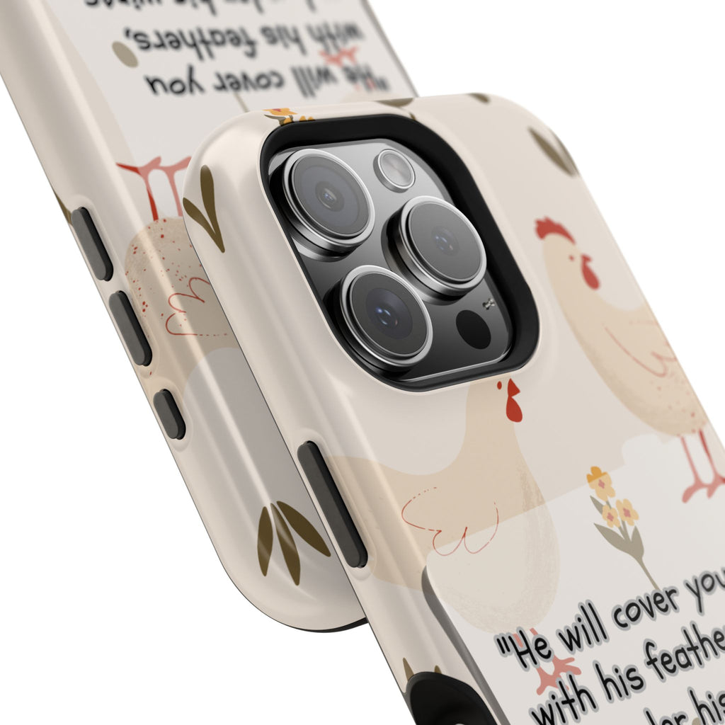 Psalm 91:4 Chicken Phone Case