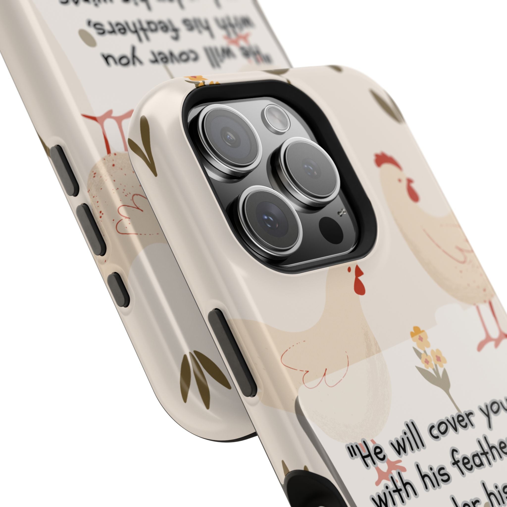 Psalm 91:4 Chicken Phone Case
