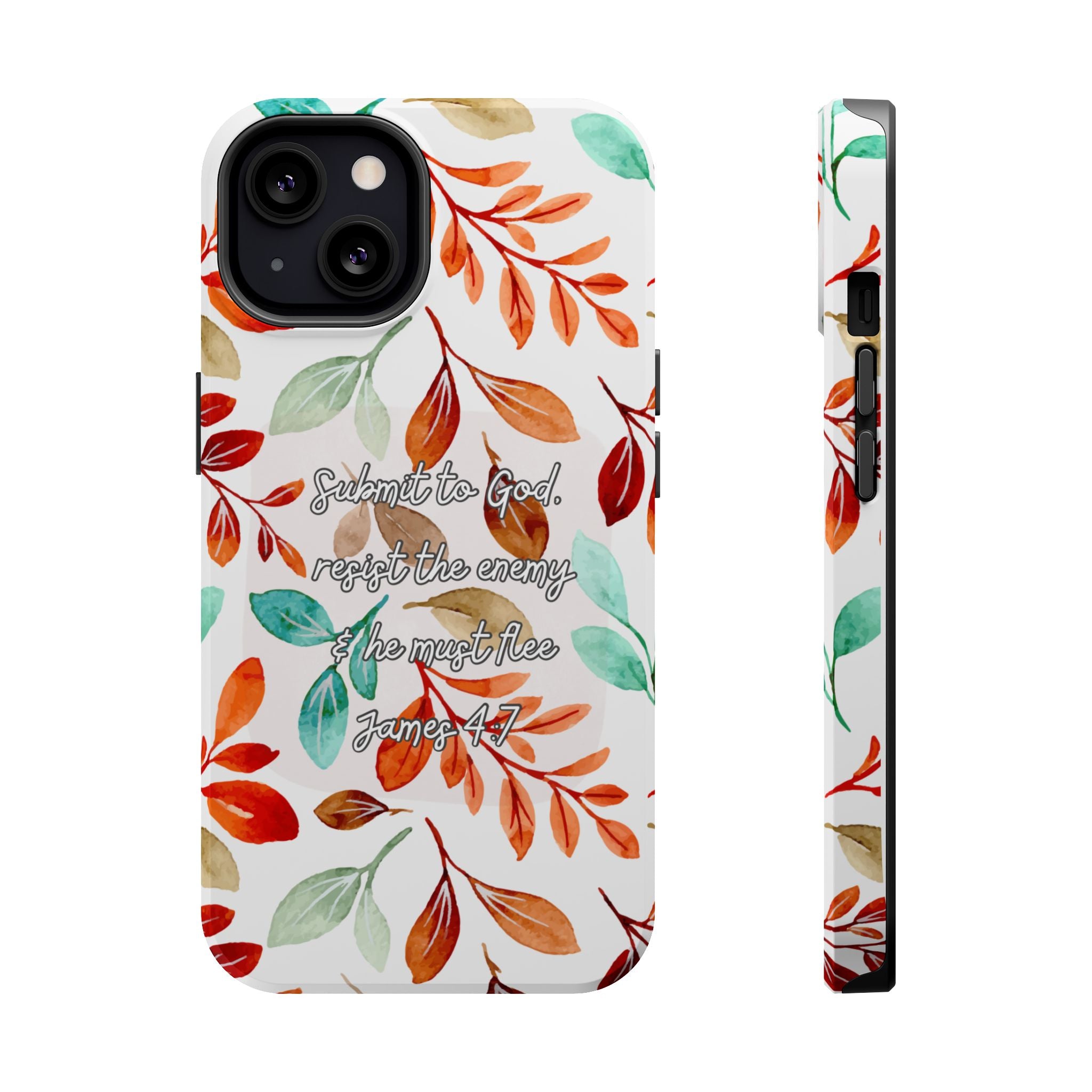 Submit to God Fall floral phone case