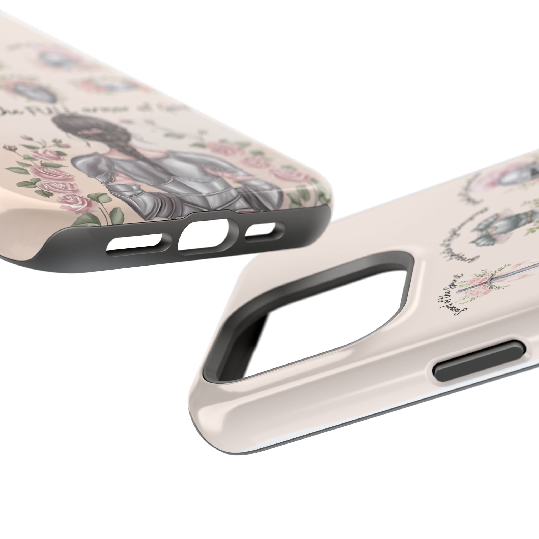 Armor of God Phone Case (dark hair, light skinned woman)