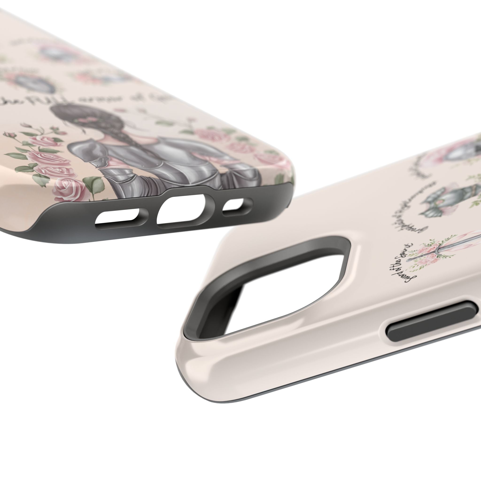 Armor of God Phone Case (dark hair, light skinned woman)