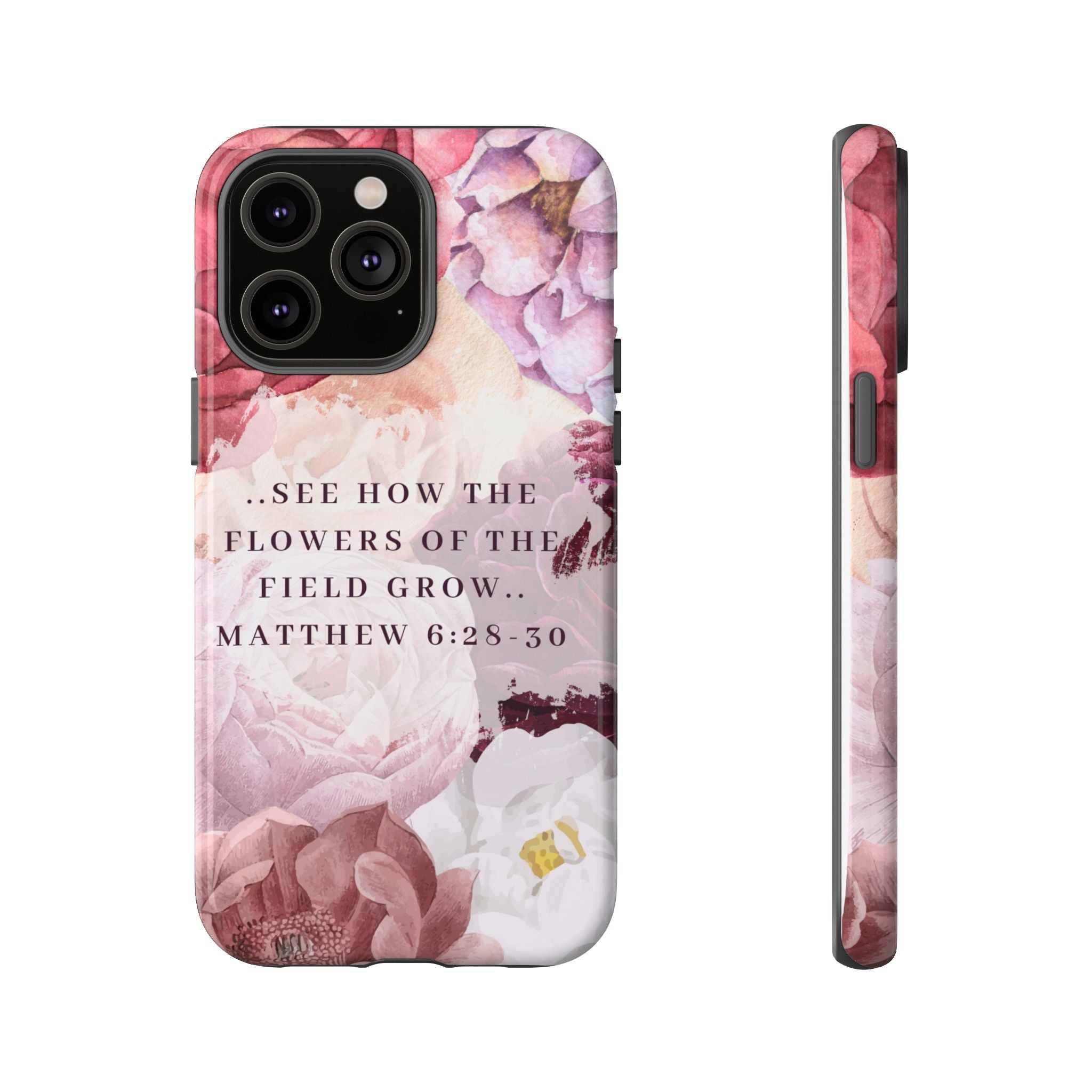 Matthew 6:28 Floral Samsung/Android Phone Case