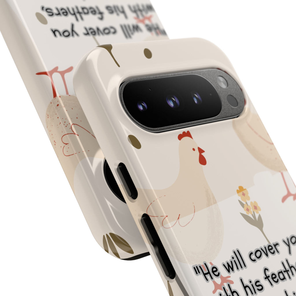 Psalm 91:4 Chicken Phone Case