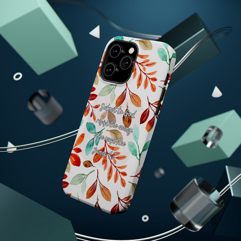 Submit to God Fall floral phone case