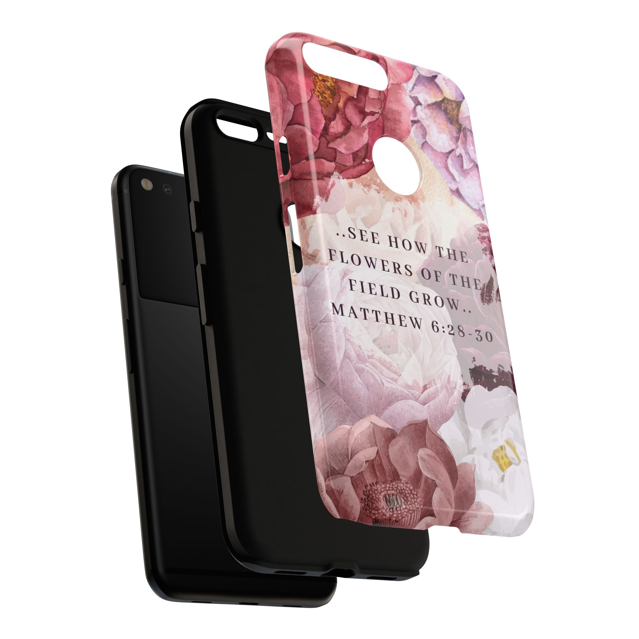 Matthew 6:28 Floral Samsung/Android Phone Case