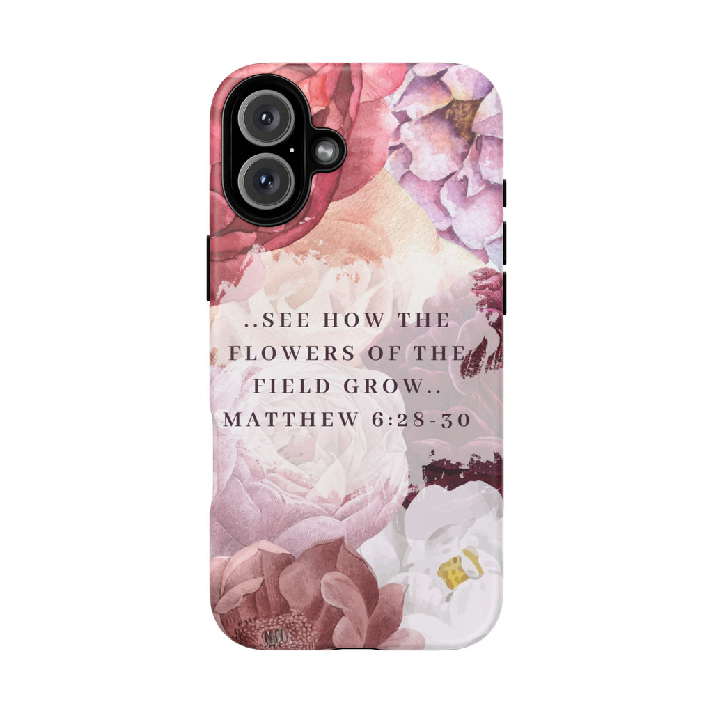 Matthew 6:28 Floral Samsung/Android Phone Case