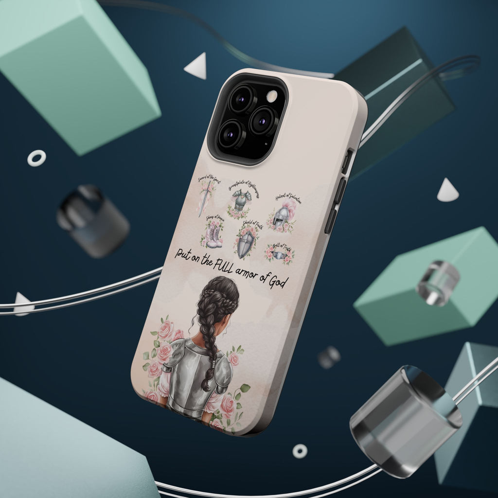 Armor of God (Dark haired woman) phone case