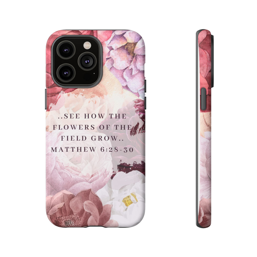 Matthew 6:28 Floral Samsung/Android Phone Case